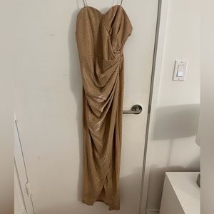 Windsor Strapless Gold Gown